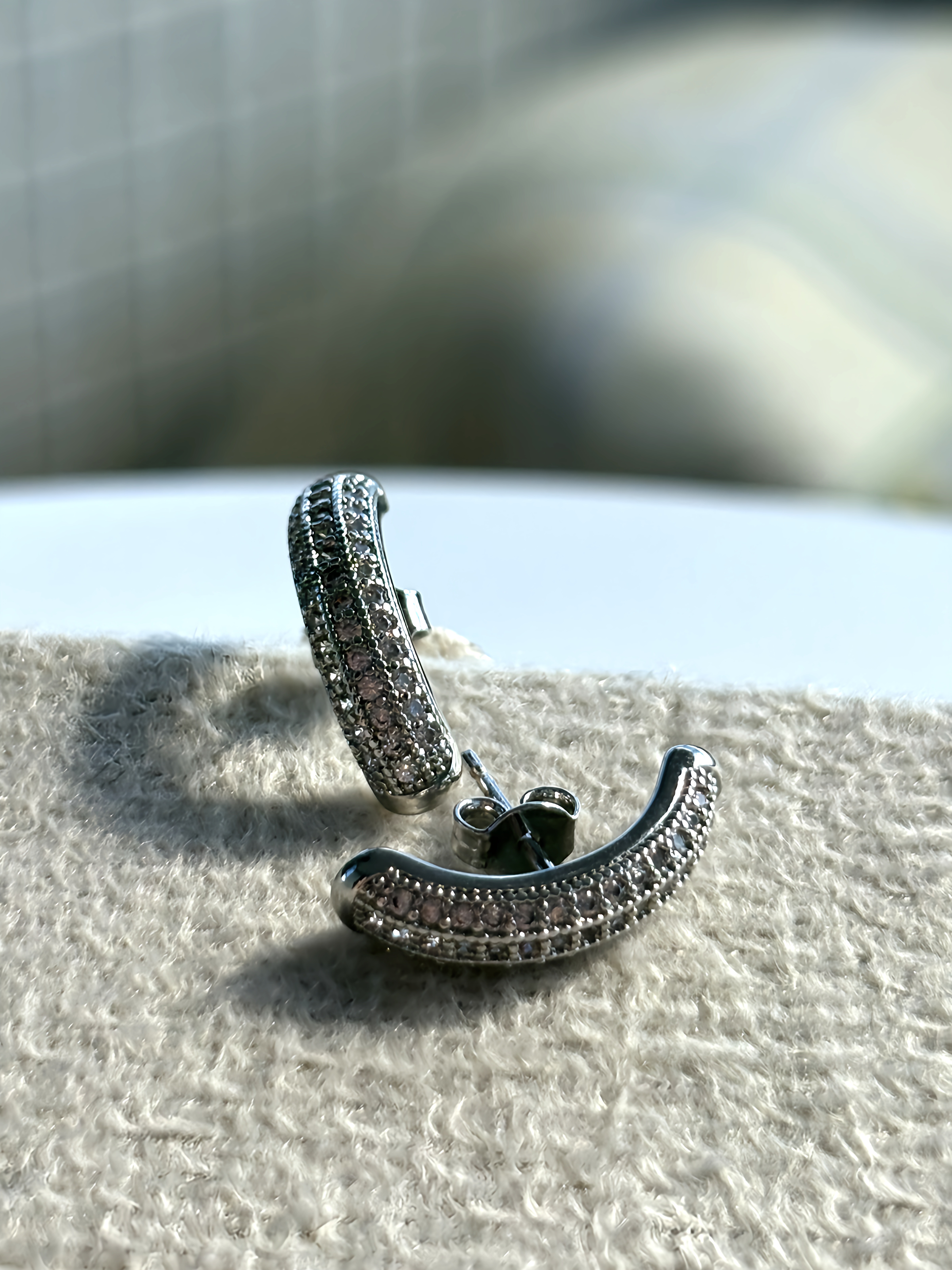 Brinco Meia Lua Ródio